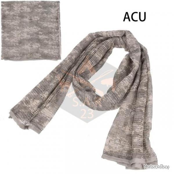 FOULARD CAMOUFLAGE POUR LA CHASSE XXL 190x90cm - ACU - LIVRAISON GRATUITE