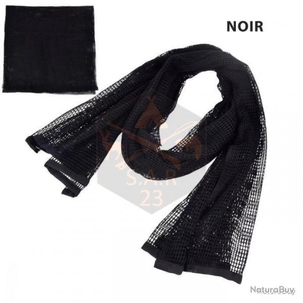 FOULARD CAMOUFLAGE POUR LA CHASSE XXL 190x90cm - NOIR - LIVRAISON GRATUITE