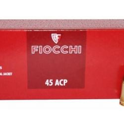 FIOCCHI BOITE DE 50 CARTOUCHES 45 ACP FMJ 230 GR