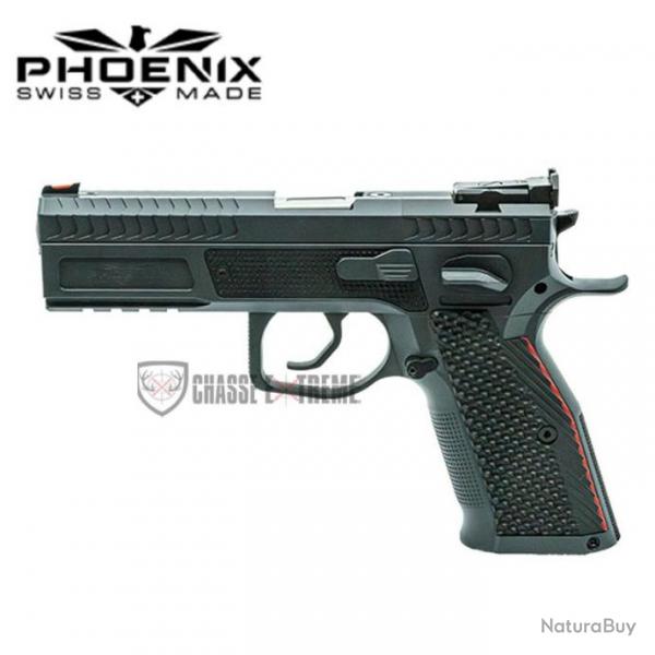 Pistolet PHOENIX Redback Gen 2 Fibre Optique Rouge Cal 9x19 Noir