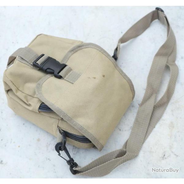 GENRE MILITAIRE  - petite sacoche civile en bandoulire beige - ref EBR24SAC003