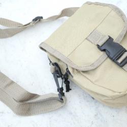 GENRE MILITAIRE  - petite sacoche civile en bandoulière beige - ref EBR24SAC004