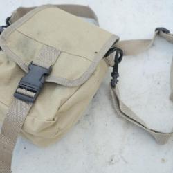 GENRE MILITAIRE  - petite sacoche civile en bandoulière beige - ref EBR24SAC005