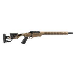 Carabine RUGER PRECISION RIMFIRE .22LR 10CPS 18" 46CM FILETE 1/2-28" MARRON