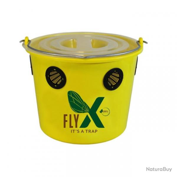 Seau pige  mouches Fly X 12 L + poudre attractive