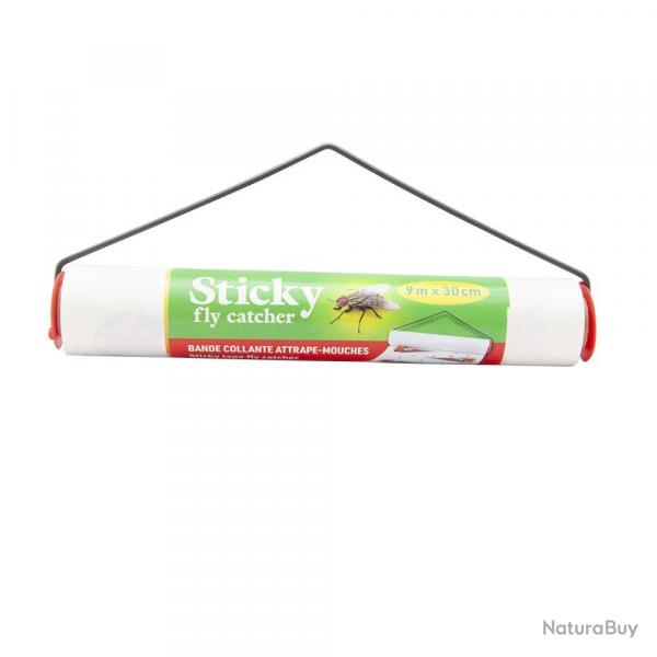 Bande attrape-mouches collante Sticky, 9m x 30cm