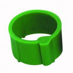 25 Bagues à clips Ø 12 mm Verte