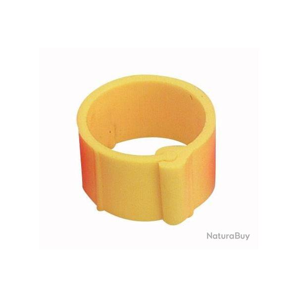 25 Bagues  clips  16 mm Jaune