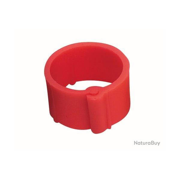 Bague rouge  clips 12 mm par 100