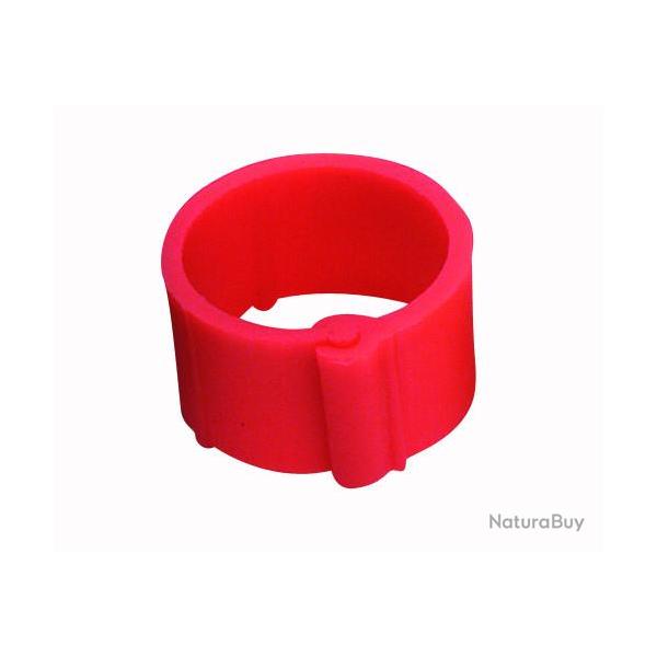 Bague rouge  clips 20 mm par 50