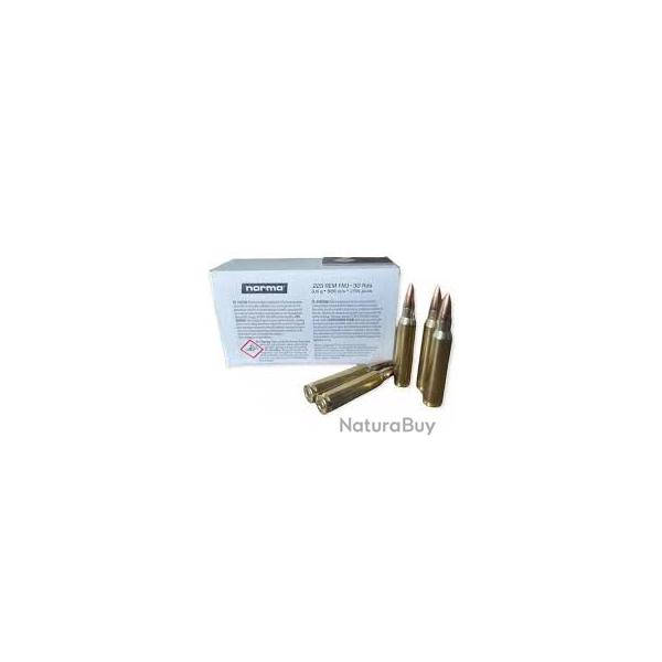 Lot de 10 boites 223 .rem NORMA TACTICAL 55 gr