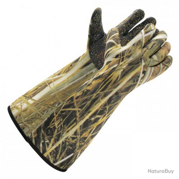 PROMO Gants mi-longs d'attelage noprne camouflage