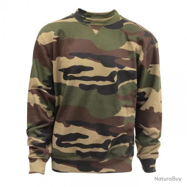 PROMO Sweat camo CE col rond Taille 1