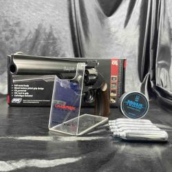 Pack prêt à tirer REVOLVER "SCHOFIELD 6" - BLACK FULL METAL -Cal. 4.5 PLOMBS - CO2