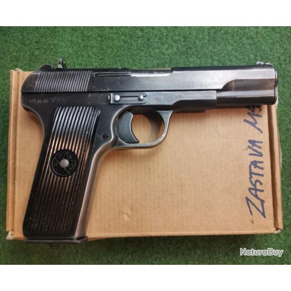 Pistolet semi-automatique ZASTAVA modle 57 - Calibre 7,62 Tokarev (Occasion bon tat - Rvis et te