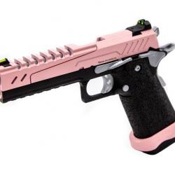 Réplique GBB gaz Hi-Capa 5.1 SPLIT Pink / Noir / Chrome 1,0J