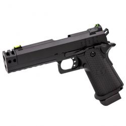 Réplique airsoft pistolet GBB Raven Hi-Capa Hex-Comp Noir