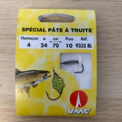 Hameçons montés VMC spécial pâte à truite 9335 BL n4