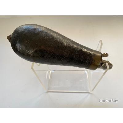 Poire à Poudre Du 19ème Siècle En Corne Blonde - À Restaurer - France