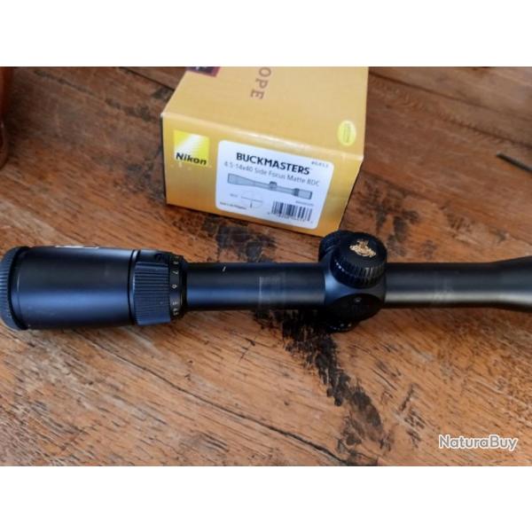 Lunette de chasse d'approche et tir Nikon Buckmaster 4.5-14 x 40 side focus