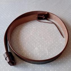 Bretelle cuir marron pour fusils XIX*
