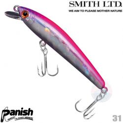 Leurre dur de pêche truite Smith LTD panish 55SP col 31