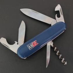 Victorinox Couteau Suisse Tourist Victoria 1961-1971 Blue ANKO insert métallique Collector