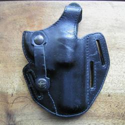 Etui Police / holster Scorpion cuir. Manhurin F1 . 3"