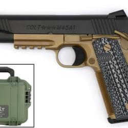 PISTOLET COLT CUSTOM SHOP CQB 45 ACP 5" FDE/BLACK DLC