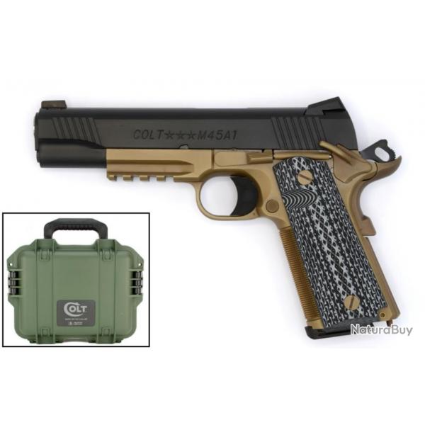 PISTOLET COLT CUSTOM SHOP CQB 45 ACP 5" FDE/BLACK DLC