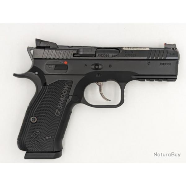 PISTOLET CZ SHADOW 2 COMPACT OPTIC READY BLACK MATCH 9X19