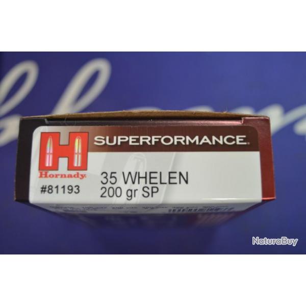 1 BOITE DE 20 BALLES 35 WHELEN HORNADY SURPERFORMANCE 200 GR SP NEUVE