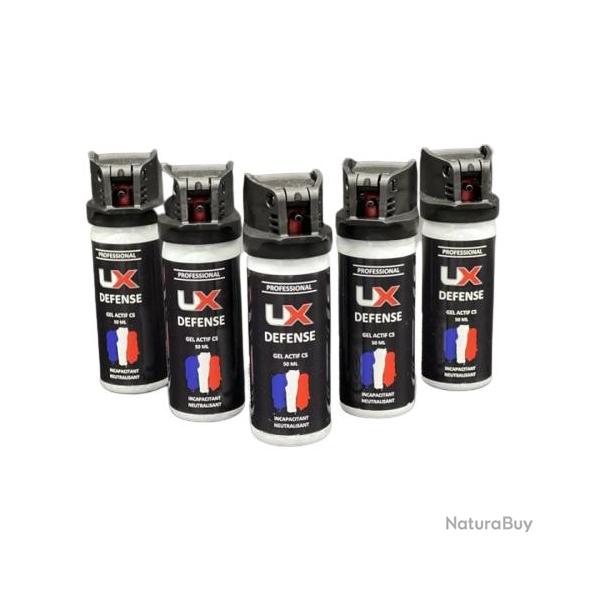 Umarex 5X Bombe gel CS UX 50ml avec avec clapet de scurit