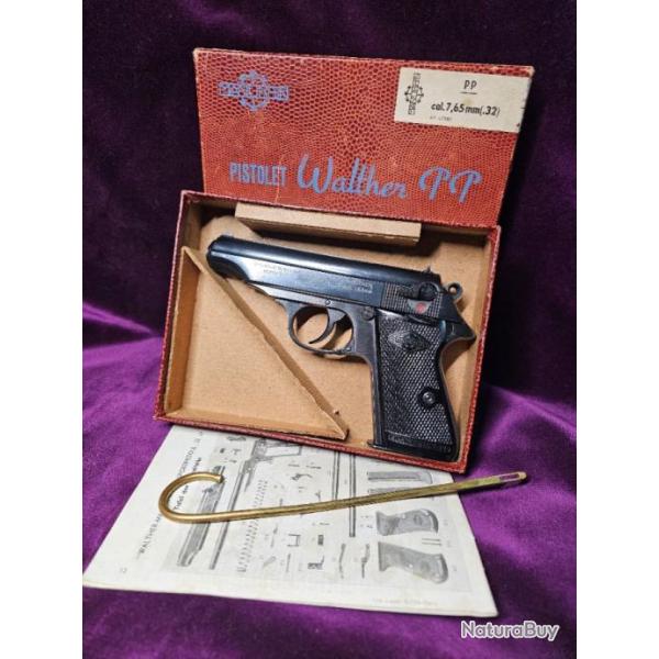 Pistolet WALTHER PP, par MANURHIN, calibre 7,65br, FRANCE, Catgorie B