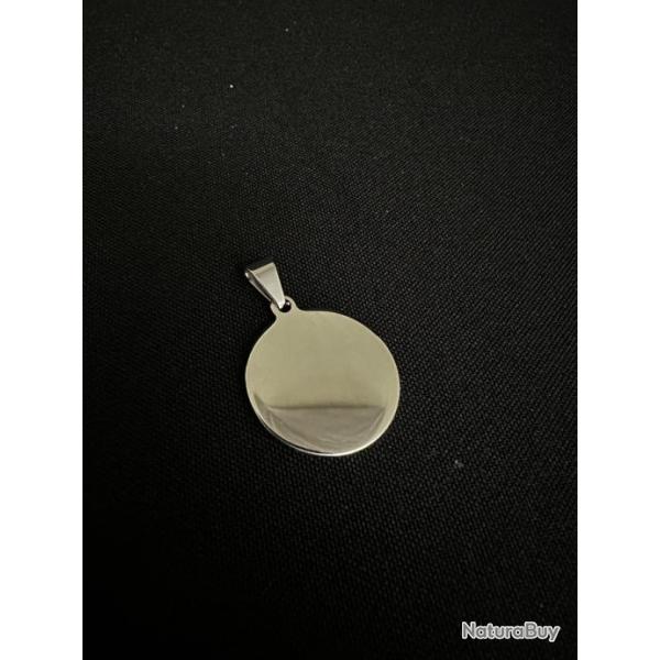 Pendentif inox rond