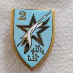 INSIGNE 2 DIVISION INFANTERIE MAROCAINE DRAGO PARIS GUERRE ALGERIE