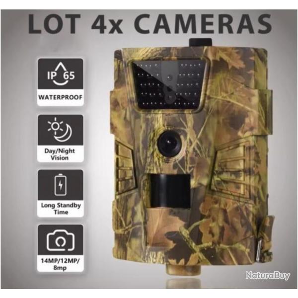 4X CAMRAS DE CHASSE CAMOUFLAGE - DTECTEUR DE MOUVEMENT PHOTOS/VIDOS - OFFRE LIMIT