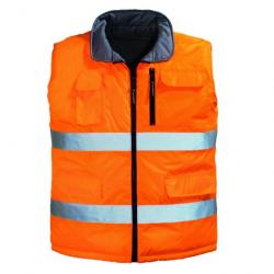 Gilet de sécurité réversible Coverguard Hi-Way taille L classe 2 orange/gris