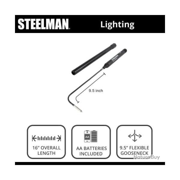 Lampe de contrle avec rallonge Steelman - 10150A