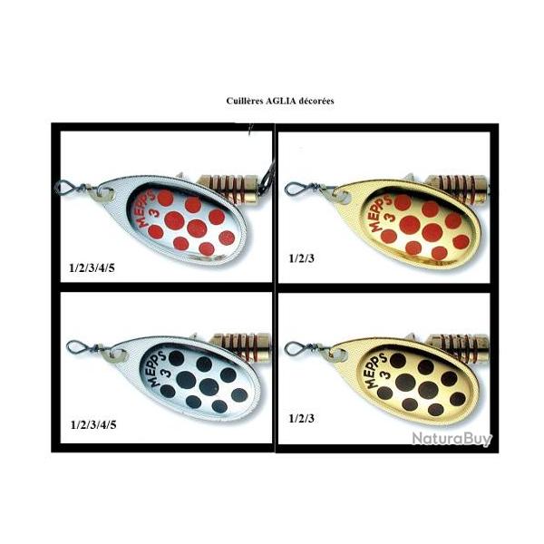 CUILLERE AGLIA DECOREES or - points rouges 5