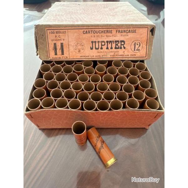 Lot de 75 douilles en carton pour calibre 12