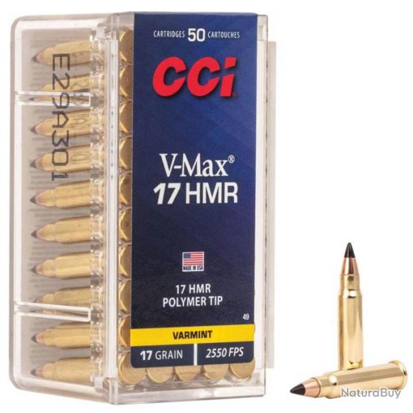 Cartouches CCI .17 HMR V-Max 17 grains CCI .17HMR V-Max 17 grains