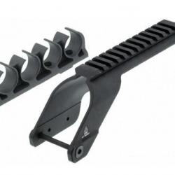 Rail Picatinny et porte cartouches pour Maverick 88 / Mossberg 500 - 590 - UTG RAIL PICATINNY + PORT