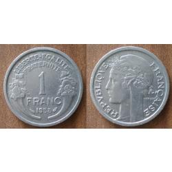 France 1 Franc 1958 Morlon Piece Aluminium De Francs