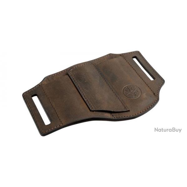 ( Etui Cuir Nubuck ED-Three Marron)Etui Cuir Nubuck ED-Three Marron