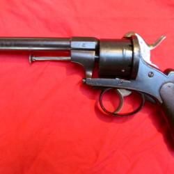 gros revolver a broche calibre 11/12 mm a pontet état exceptionnel véritable Eugène Lefaucheux 1867