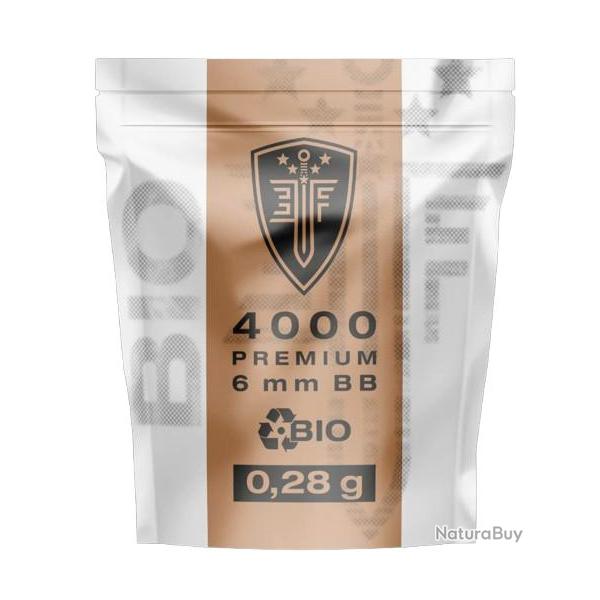 BILLES BBS 6MM ELITE FORCE BIO BLANCHE 0.28G SACHET X4000