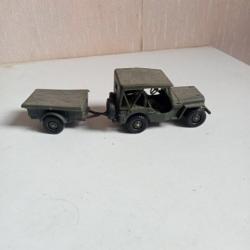 jeep willys solido avec remorque ech. 1/43 07/82