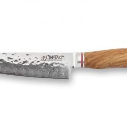 Wusaki 8003 Couteau Japonais Santoku lame de 17 cm Damas