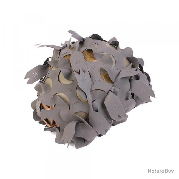 Couvre-Casque Ghillie 3D Predator - Gris